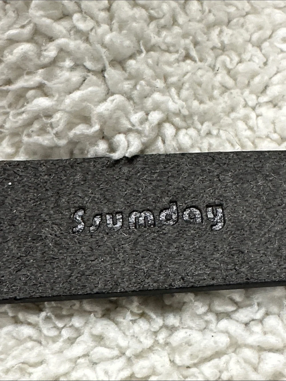Ssumday Black Western Leather (?)   Belt Engraved Silver Cowgirl Buckle XL